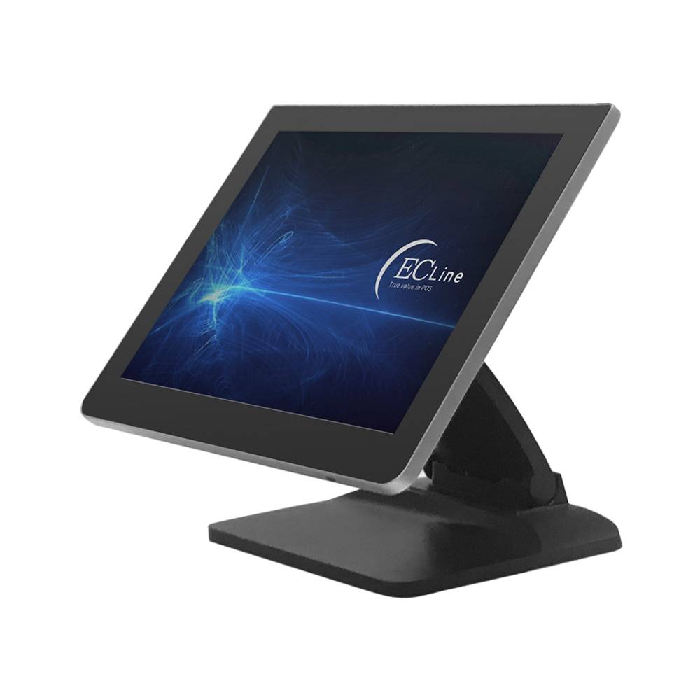 ECLine EC-TS-1238 sistema POS 30.5 cm (12") 1024 x 768 Pixeles Pantalla táctil Negro, LCD, 350 cd / m², 700:1