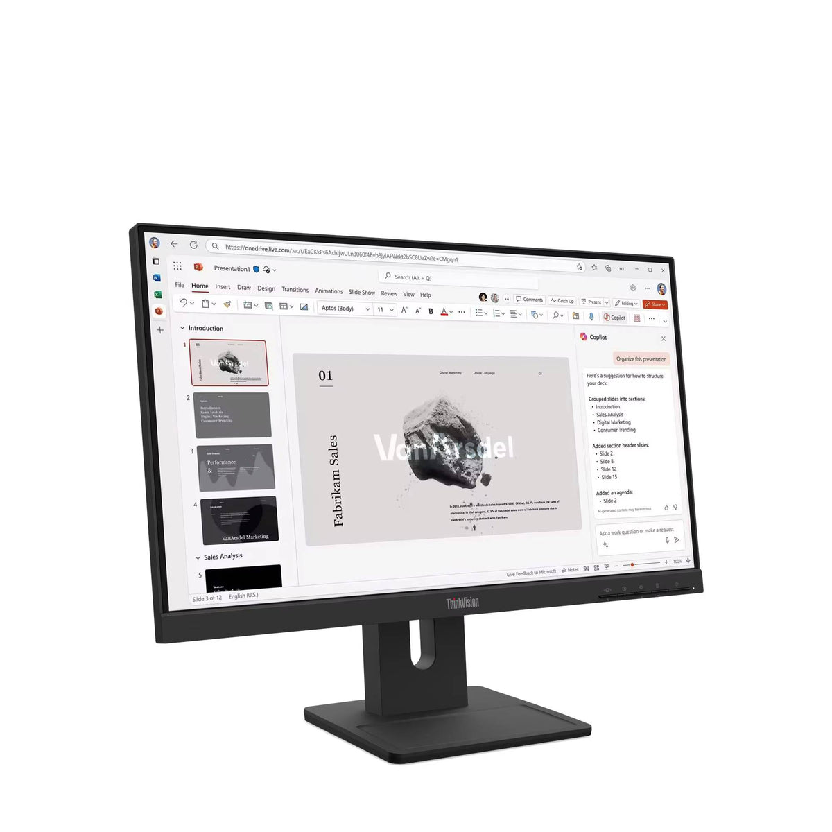 64C9MAR6LA - Monitor Lenovo Thinkvision E22-40 21.5 pulg 1920*1080 HDMI VESA