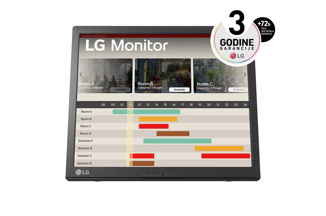 Monitor Multi-Touch LG 17BR30T-B de 17", 1280 x 1024, 5 ms, Tecnología IPS