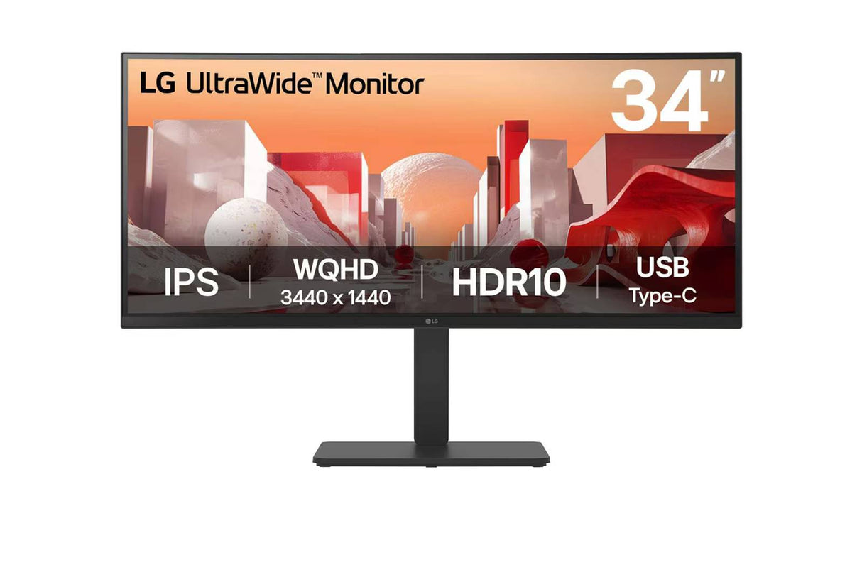 LG Monitor 34BA75QE-B.AWM, 34" UltraWide, 3440x1440, 60Hz, USB-C