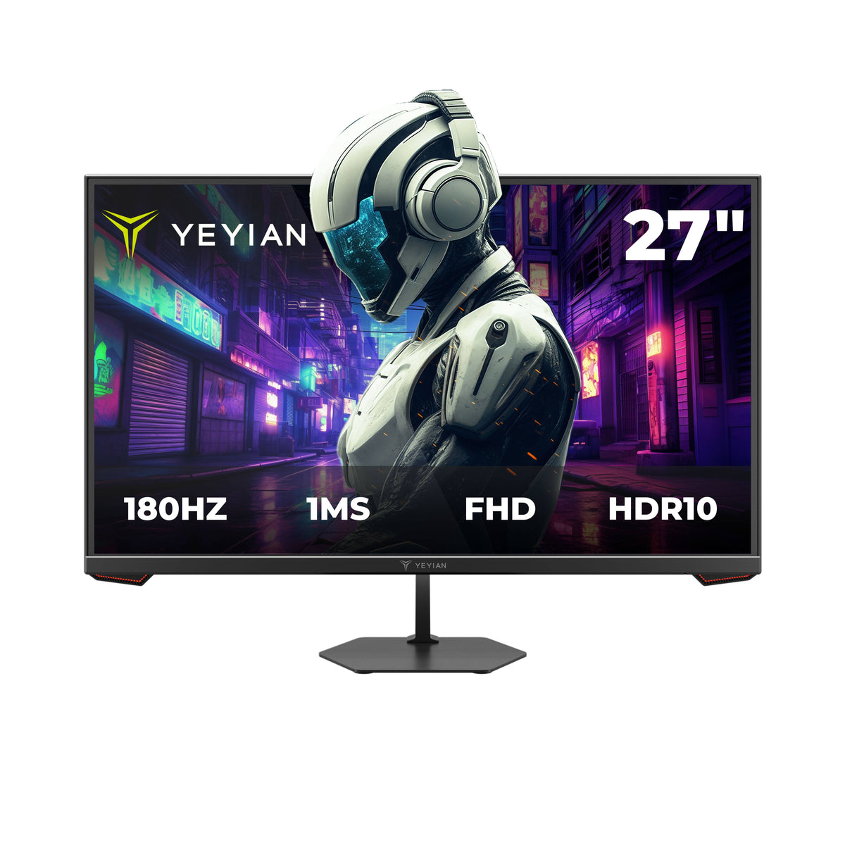 YMF-IPF27-G1 - MONITOR YEYIAN GAMER 27" AVANCE FHD 180HZ 1MS HDR10 IPS VESA 2HDMI 1920X1080