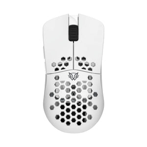 Balam Rush BR-936866 ratón Juego Ambidiestro RF inalámbrico + bluetooth Óptico 10000 DPI, Blanco