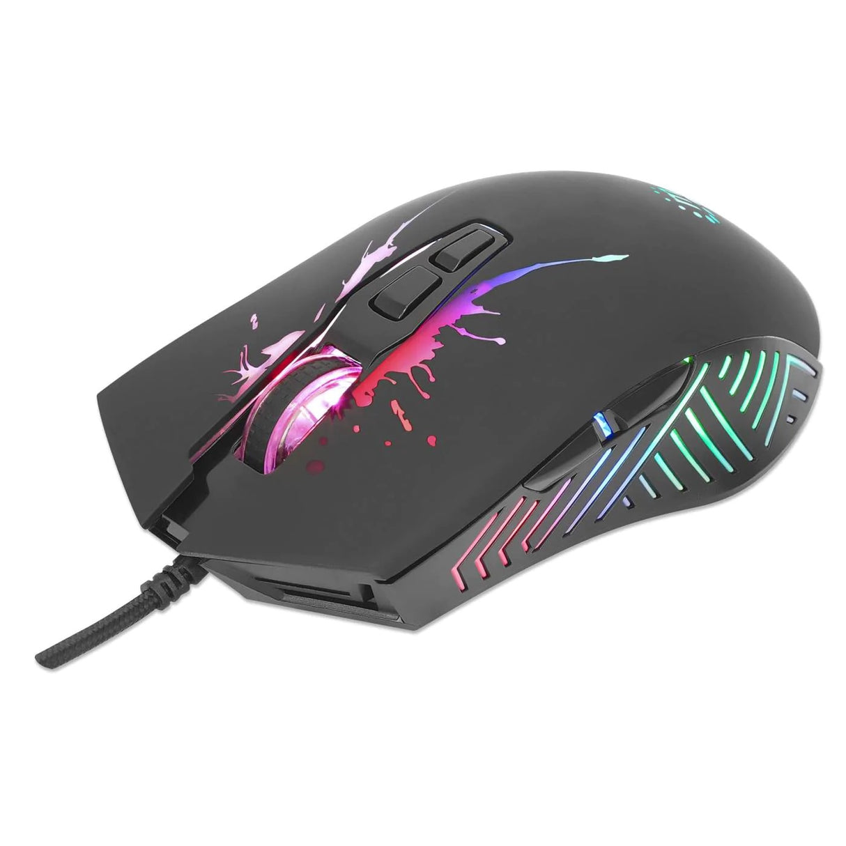 Mouse Gaming MANHATTAN 190220, Óptico 1000 DPI, 6 Botones Programables, Cable 1.8m