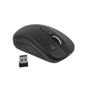 Perfect Choice PC-044758 ratón Viajes Ambidiestro RF inalámbrico Óptico 1600 DPI, Negro