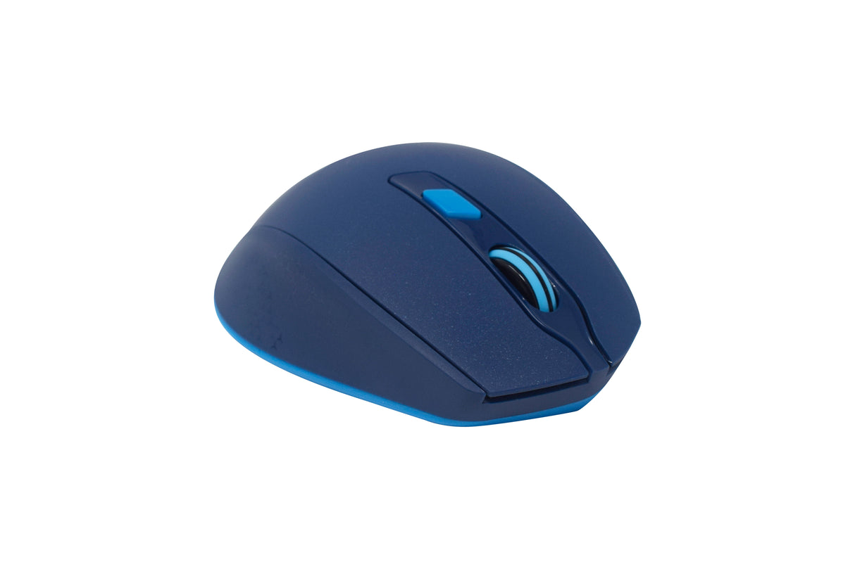 Mouse Naceb Technology NA-0119A, Inalámbrico, 6 Botones, Azul, 1200-2400 DPI