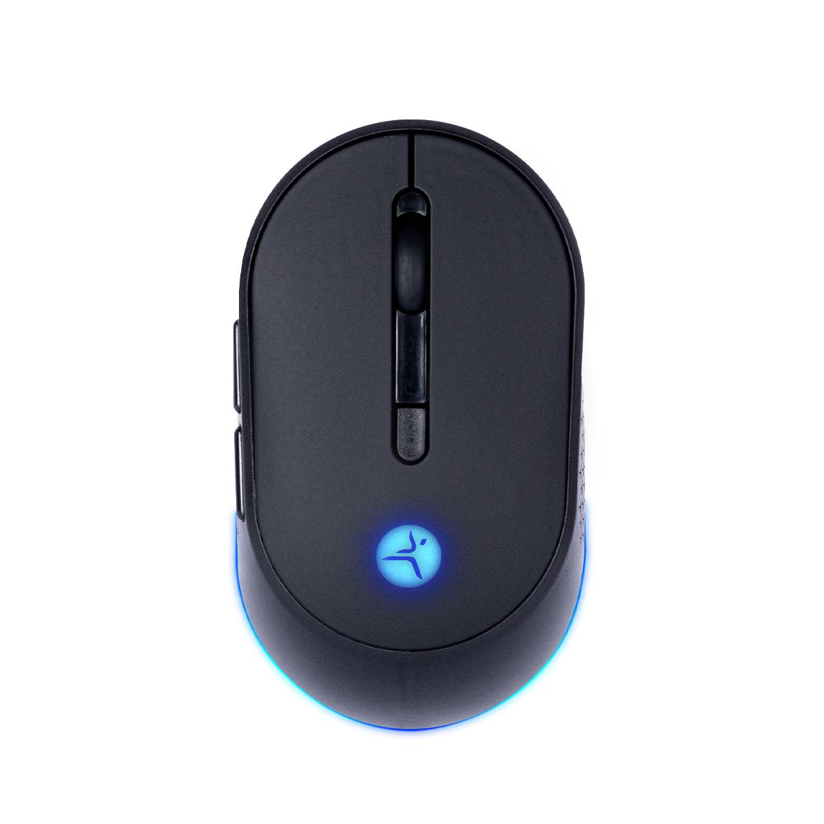 TZACMOI24 - Mouse Inalambrico TechZone Thunder Recargable BT DPI 1200 2400 3200 Luz RGB y Navegacion