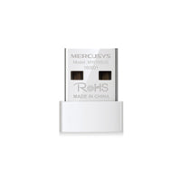 Mercusys MW150US tarjeta de red USB 150 Mbit/s, Inalámbrico, Wi-Fi 4 (802.11n), Blanco