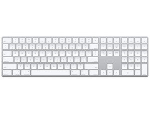 Apple MXCJ3LL/A teclado Universal Bluetooth QWERTY Inglés de EE. UU. Plata, Blanco