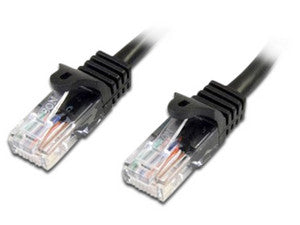StarTech.com Cable de 2m Negro de Red Fast Ethernet Cat5e RJ45 sin Enganche - Cable Patch Snagless Cable Negro 2 m Cat5e U/UTP (UTP)