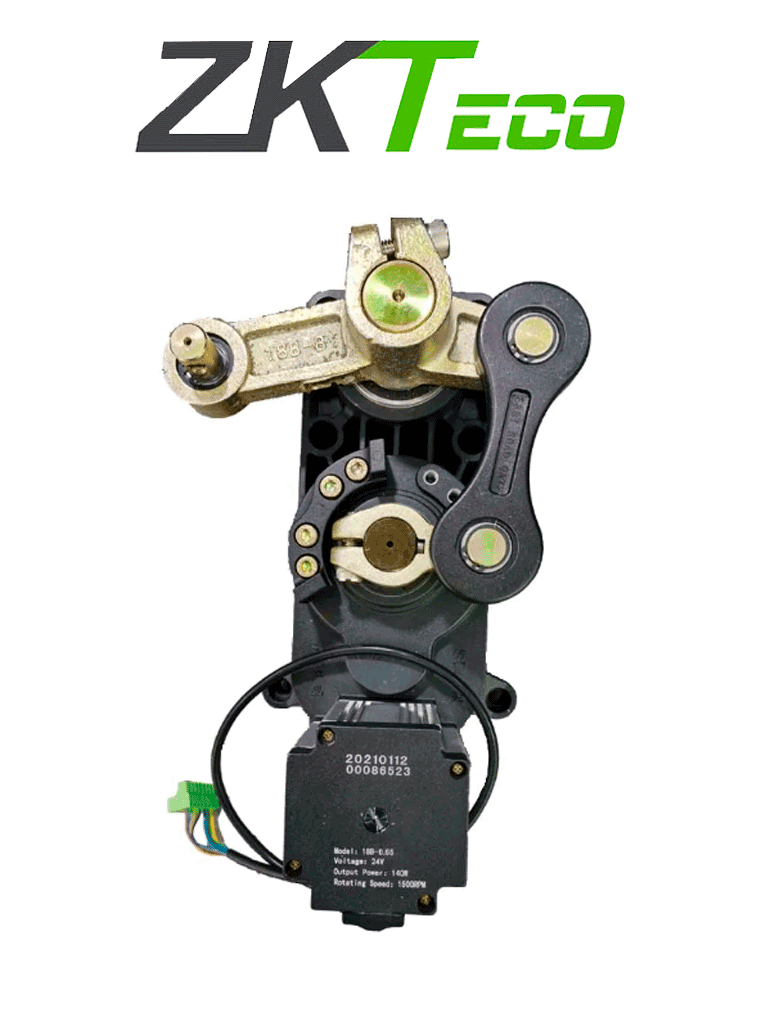 Motor ZKTeco para BGM1030/BGM1045, Velocidad Ajustable 1.5s-3s, Eslabón de Conexión de Manivela, Sin Resorte