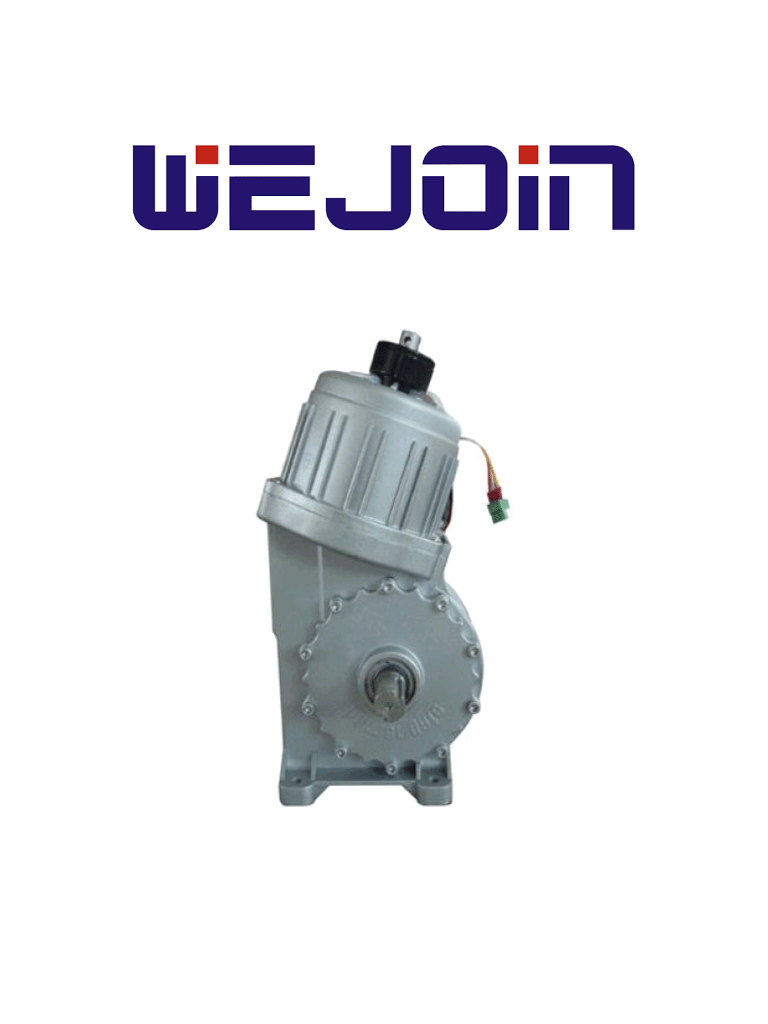 Motor WEJOIN WJMTR6L para barrera izquierda / Velocidad 6 segundos / Potencia 120W / Dimensiones 300x300x110 mm
