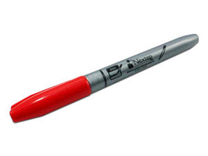 Nextep NE-071 marcador permanente Punta fina Rojo 12 pieza(s)