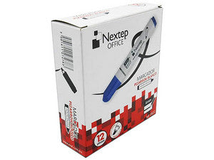 BUNDLE MARCADOR PIZARRON BLANCO NEXTEP AZUL C/12 CONT. 2 PIEZAS