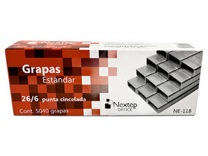 BUNDLE GRAPAS ESTANDAR NEXTEP 26/6 C/5000 CONT. 10 PIEZAS