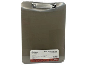 BUNDLE TABLA PLASTICA CON CLIP NEXTEP CARTA HUMO CONT. 6 PIEZAS