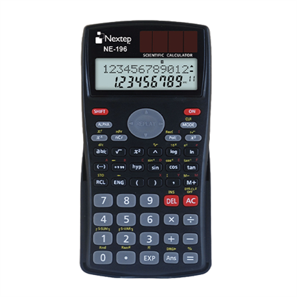 Nextep NE-196 calculadora Bolsillo Calculadora básica Negro, 12 dígitos, Batería/Solar