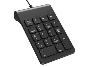 TECLADO NUMÉRICO NEXTEP ALAMBRICO 18 TECLAS COLOR NEGRO NE-417