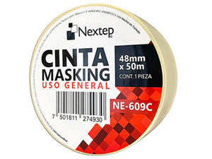 Nextep NE-609C cinta adhesiva 50 m Beige 1 pieza(s)
