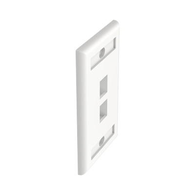 Panduit Faceplate NK2FWHY, 2 Puertos, Color Blanco, Compatible con Módulo Keystone