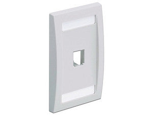 Placa de Pared Vertical Panduit CFPE1WHY, 1 Puerto, Color Blanco.