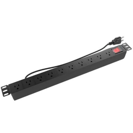 Regleta Nexxt Solutions 9 Tomacorrientes NPD-11U9N15A PDU 1U 125V/15A Rack 1U