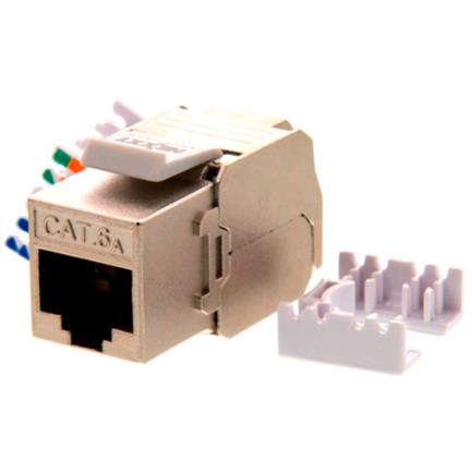 Keystone Jack Cat6A S/FTP 110 Herramienta Sin Herramientas, Blindado - Nexxt Solutions