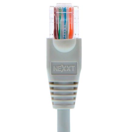 Cable de Conexión Nexxt Solutions Cat5e 100 MHz 2.31m 24 AWG Gris, Ethernet Gigabit, UTP, Para Redes Domésticas