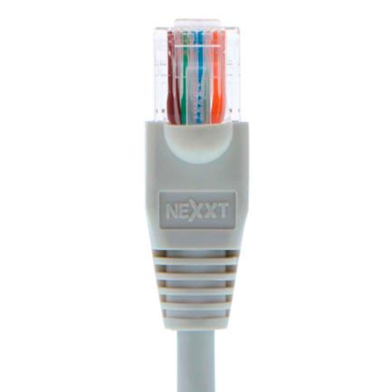 Cable de Conexión Nexxt Solutions Cat5e 100 MHz 3.05m 24 AWG Gris Ethernet Gigabit 1Gbps 4 Pares