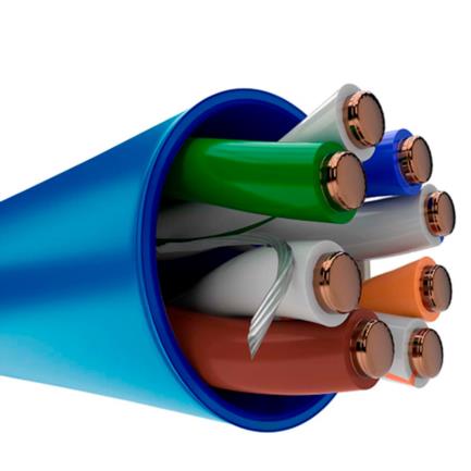 CABLE NEXXT SOLUTIONS Cat5e UTP 4P CM 305m Azul, 100MHz, 24AWG, Para Redes Ethernet