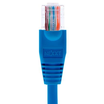 Cable de Conexión Nexxt Solutions Cat5e 100 MHz 4.27m 24 AWG Azul Ethernet Gigabit 1Gbps 4 Pares