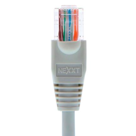 Cable de Conexión Nexxt Solutions Cat5e 100 MHz 7.62m 24 AWG Gris Ethernet Gigabit 1Gbps 4 Pares