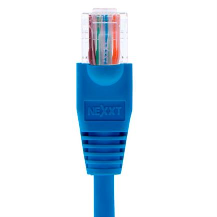 Cable de Conexión Nexxt Solutions Cat5e 100 MHz 7.62m 24 AWG Azul Ethernet 1Gbps 4 Pares