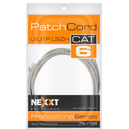 Cable de Conexion Nexxt Solutions U/UTP Cat6 210 Mts LSZH Gris, Baja Toxicidad