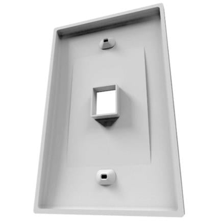 Placa de Pared Nexxt Solutions 1 Puerto Keystone Blanco, Montaje en Pared, RJ45