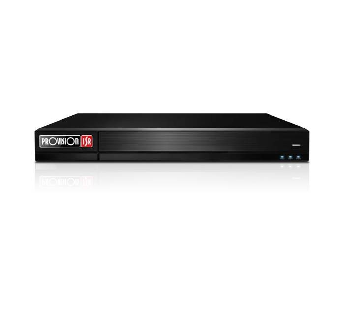 Grabador NVR PROVISION-ISR NVR12-16400PFAN(1U) 16 Canales, 4TB, 400Mbps, 1U Rack