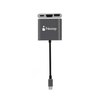 Hub Nextep Usb-C 3 En 1 Usb 3.0/Hdmi 4K - Ne-446E