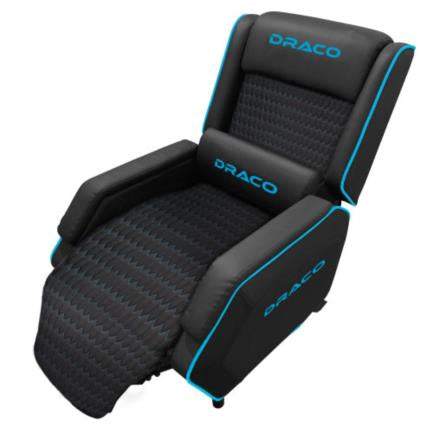 Sofá Gamer Reclinable Dragon Xt Modelo Draco Color Negro-Azul FullOffice.com