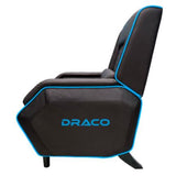 Sofá Gamer Reclinable Dragon Xt Modelo Draco Color Negro-Azul FullOffice.com