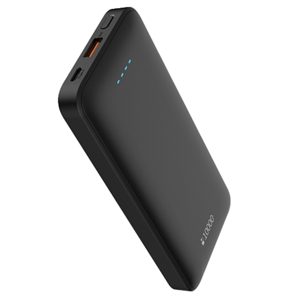 Power Bank 10000 mAh con Carga Inalámbrica, 2 Puertos USB-A y Tipo-C