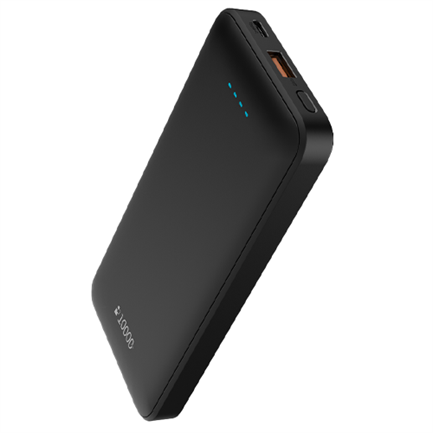 Power Bank 10000 mAh con Carga Inalámbrica, 2 Puertos USB-A y Tipo-C