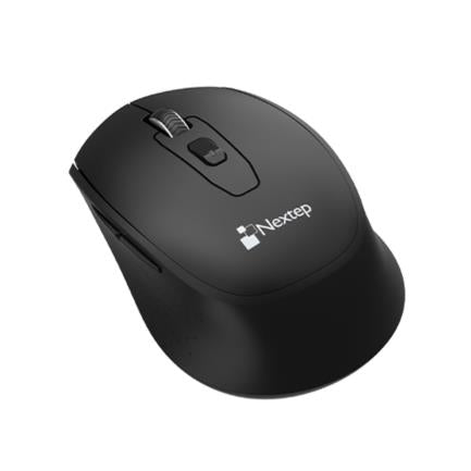 Mouse Nextep Bluetooth Color Negro 1600 DPI Batería Incluida Recargable LED RGB