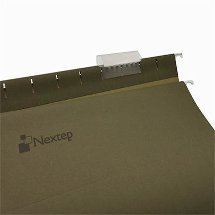 Folder Colgante Nextep Oficio Verde c/25, Tamaño Oficio, Color Verde, Paquete de 25