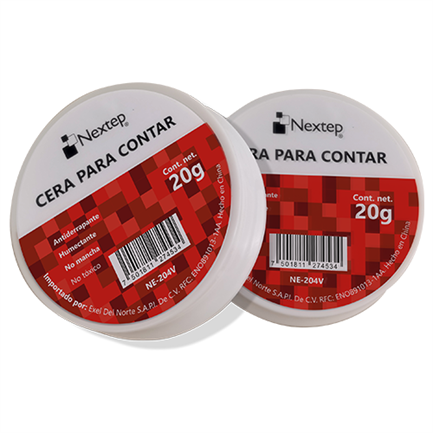 Cera Antiderrapante Nextep para Contar, 20g, Ideal para Manejo Seguro de Documentos y Dinero