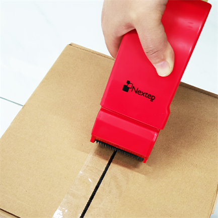 Despachador Plástico de Cinta de Empaque Nextep, Económico, 3 Pulgadas, 50 Metros