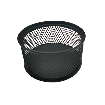 Porta Clips Malla Metálica Nextep 8 x 4 cm, Organizador Escritorio Oficina, Negro