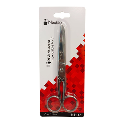 Tijeras Nextep Forjadas de Acero Inoxidable, 6.75”, Alta Precisión y Durabilidad para Uso Profesional