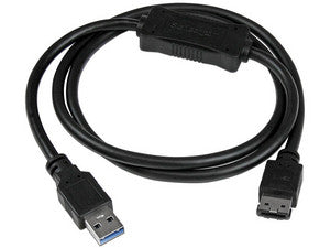Cable USB 3.0 a eSATA StarTech, 91cm, Transferencia de Datos a 5Gbps, Conector Tipo A