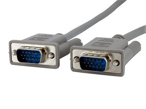 Cable de Video VGA HD15 (M-M), 1.8m, Blindaje Magnético, Conectores Dorados, Resolución 1080p