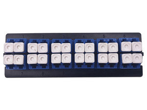 Placa Acopladora LC Duplex Monomodo para Distribuidor de Fibra Óptica LP-ODF-8024, 12 Acopladores, Alto Rendimiento