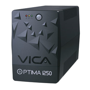 NO BREAK/UPS VICA 1250VA/600W 6 TOMAS LEDS RJ11/45 (OPTIMA1250)